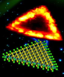 Triangular Sheets of WS2 are Strongly Luminescent